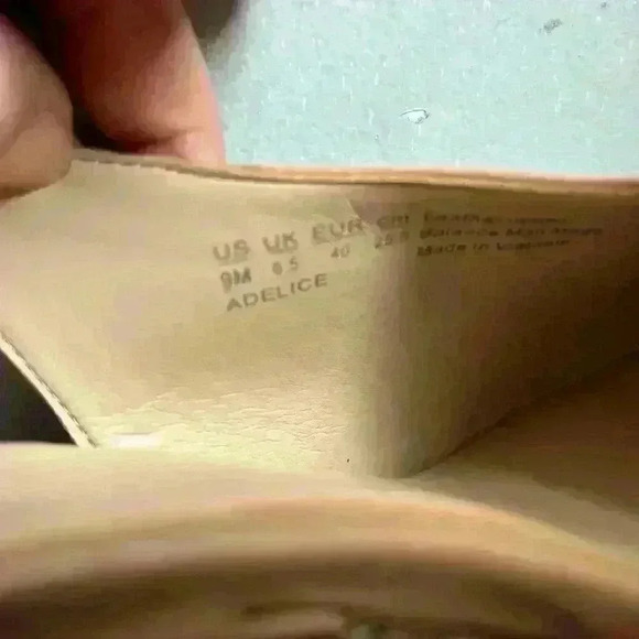 27 Edit Naturalizer Adelice Half D’Orsay Sling Back Tan Leather Pump Size 9 - Picture 8 of 9